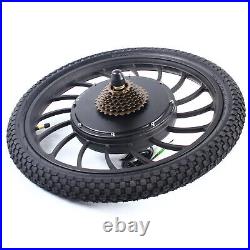 1000W 20 Ebike Front/Rear Wheel 7-speed Electric Bicycle Motor Conversion Kits