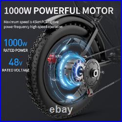 1000W 48V 20Ah Ebike 20'' Fat Tire MTB Mountain Off-road Electric Bicycle Adults