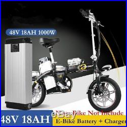 1000W 48Volt Ebike Electric Bicycle Conversion Rechargeable Battery 18Ah Set Kit