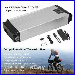 1000W 48Volt Ebike Electric Bicycle Conversion Rechargeable Battery 18Ah Set Kit