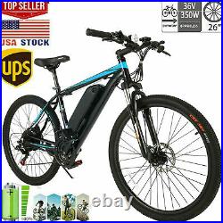 1000W Shimano 26INCH Electric Bike Mountain-Bicycle EBike 12.5Ah Li-Battery US