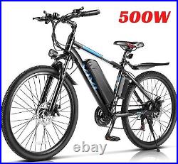 1000W Shimano 26INCH Electric Bike Mountain-Bicycle EBike 12.5Ah Li-Battery USA