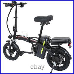 12 350W Motor Electric Bike Folding Bicycle EBike with 36V Lithium-Ion Batt