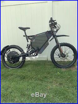12000with72v Electric Bicycle Stealth bomber Ebike Mountain Bike Super Fast 70 mph