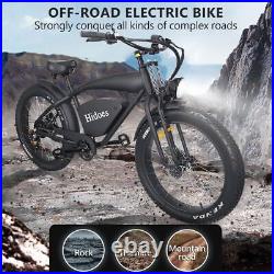 1200W Adult Electric Bike Cruiser Bicycle 35 mph 48V 26 Off road Fat Tire Ebike