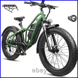 1200WH 26 Electric Bike 48V/25Ah Fat Tire 32MPH Adult Ebike Mountain Bicycle UL