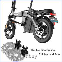 14'' 350W GTR Motor Folding Electric City Bike Ebike 48V 14Ah Lithium Battery