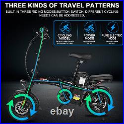 14 Ebike 350W Electric Bike Mountain Bicycle 48V/15Ah Battery Air Tire E-bike