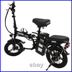 14'' Electric Bike Folding Commuter Bicycle City Ebike 48V Lithium-ion Battery