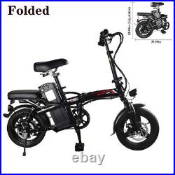 14 Folding City Electric Bike 48V 15AH Commuter e Bicycle 350W EBike for Adults