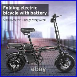 14 Folding City Electric Bike 48V 15AH Commuter e Bicycle 350W EBike for Adults