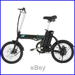 16 Electric Bike Commuter Folding City Bicycle Cycling 36V 250W LI-ION EBike US