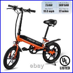 16 Folding Electric Bike 36V 6AH Commuter E-Bicycle 250W City EBike for Adults