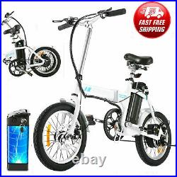 16INCH Folding Electric Bike Commuter Bicycle City Ebike With Removable Battery