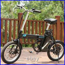 16INCH Folding Electric Bike Commuter Bicycle City Ebike With Removable Battery