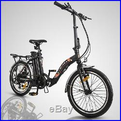 20 36V 350W Black Folding Electric Bike Bicycle E City Ebike 7 Speed Li-ion