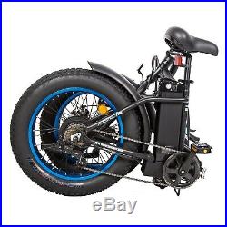 20 36V 500W Electric Fat Tire Bike Beach Bicycle City Ebike Folding 7 Speed