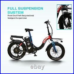 20 E-bike 1200W Electric Bike Mountain Snow Bicycle 48V/30Ah Fat Tire Ebike