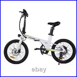 20 EBike City Folding Compact Bicycle 7 Speed Urban Commuter 250W Electric Bike