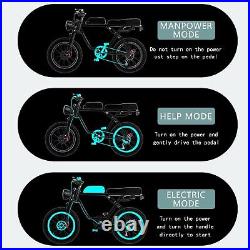 20 Ebike Electric Bike Fat Tire E-bike 750W Mountain Bicycle Long Range Battery