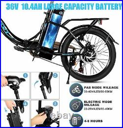 20 Ebike Folding Bike Electric City Bike with 350W Motor 36V 10.4AH 7-Speed New