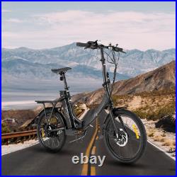 20 Electric Bike 350W 7-Speed Commuter Folding Bicycle Li-Battery Ebike Hot