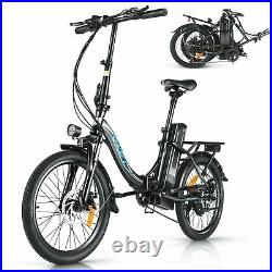 20 Electric city Bike Bicycle eBike 36V Removable Lithium Battery 7 Speed 20MPH