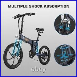 20'' Folding Electric Bike Ebike 350W 20Mph 10.4Ah Removable Lithium-Ion Battery