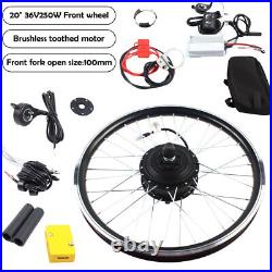 20 Front Wheel 36V Electric Bicycle Ebike Conversion Kit Hub Motor Cycling 250W