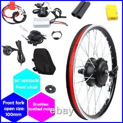 20 Front Wheel Electric Bicycle Ebike Conversion Kit 250W 36V Hub Motor Cycling