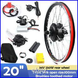 20 Front Wheel Electric Bicycle Ebike Conversion Kit Hub Motor Cycling 250Watt