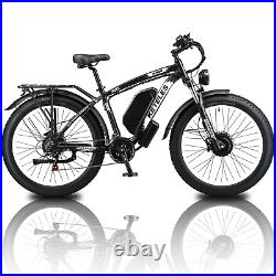 2000W E-Bike Keteles K800 26 FatTire 48V Dual Motor 23Ah Elect Bicycle 21 Speed