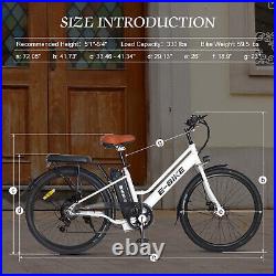 2023 E-Bike 26 Electric Bike for Adults 500W Motor City Bicycle -Commuter Ebike