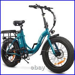 2024 Ebike 20'' 750W Electric Folding Bike Bicycle Fat Tire City Mountain E-bike