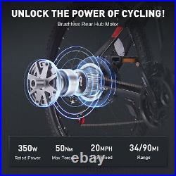 21 Speed Electric Mountain eBike Bicycle Motor 48V Battery Shimano Heavy Duty