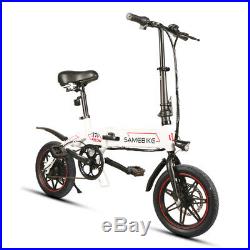 250W 36V Folding Electric Bicycle Mountain Bike E Bike Moped Headlight 14 inch