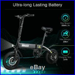 250W Fast Folding Aluminum Electric Bicycle LED Motorbike E-Bike Li-ion Battery