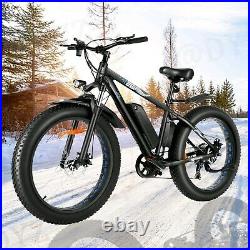 26'' 1000W / 500W Electric Bike Fat Tire Snow Beach Mountain Bicycle 48V E-Bike