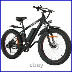 26 1000With500W 48V Fat Tire Mountain Beach Electric Bike Bicycle EBike E-Bike
