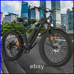 26 1000With500W 48V Fat Tire Mountain Beach Electric Bike Bicycle EBike E-Bike