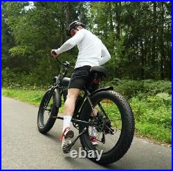 26 1200W Electric Bike Bicycle Fat Tire 35MPH Mountain Snow Beach City Ebike US