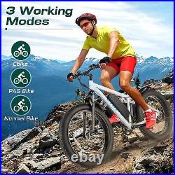 26''/20'' Electric Bike, 500W EBike Electric Mountain Bicycle Adults Commute US