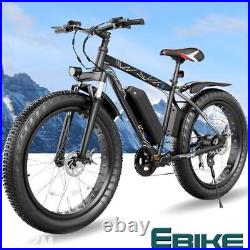 26/20 Electric Bike For Adults Off-Road 500W Ebike Fat Tire Mountain Bicycle