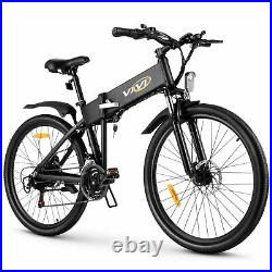 26'' 350W Folding Mountain Bike Electric Bicycle 20Mph Commuting Adults Ebike=