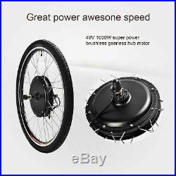 26 36V 500W Rear Wheel Electric Bicycle E-bike Kit Conversion Cycling Motor