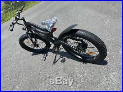 26.4 Tires 750w 48v14ah Black Electric Fat Tire Mountain Snow Bike Beach E Bike