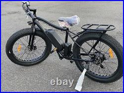 26.4 tires 750Ww 48v/11.6ah Black Electric Fat Tire Mountain Snow, Beach E-Bike