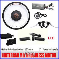 26 48V 1000W LCD Rear Wheel Motor Bicycle Hub Electric E Bike Conversion Kit