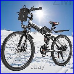 26 48V 500W Folding Electric Bike Bicycle eBike Shimano 21speed for Adults NEW