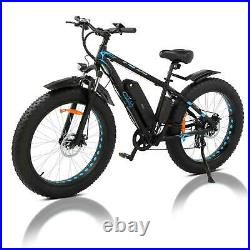 26 500W Electric Bike Fat Tire Mountain Bicycle 48V 10A Li-Battery E-bike